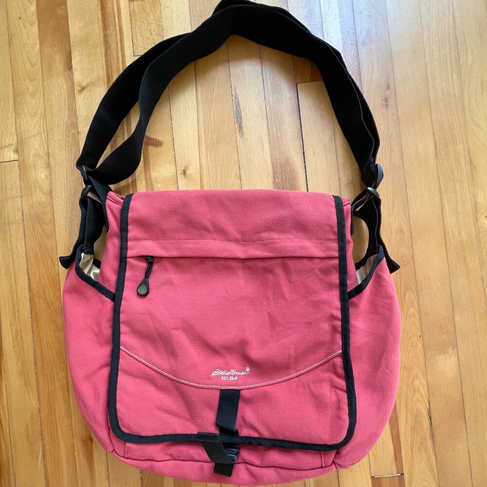 Vintage EDDIE BAUER Canvas Satchel/Messenger Bag